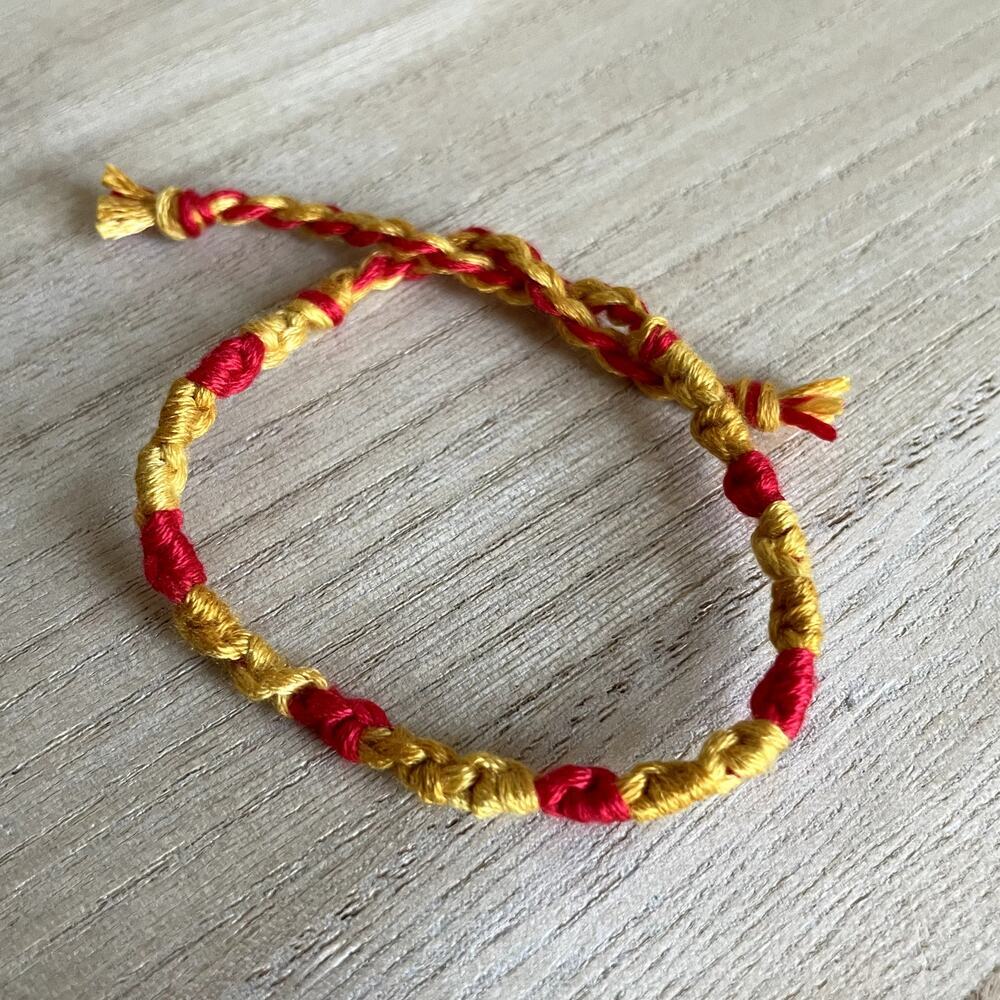 Valentine Bracelet anklet trendy comfortable tie embroidery thread woven‎ gift